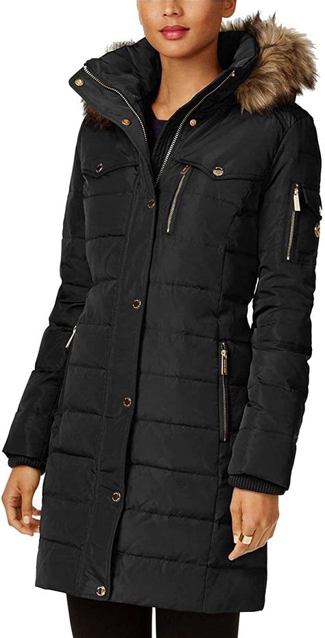 michael kors winter coat black|michael kors winter coats sale.